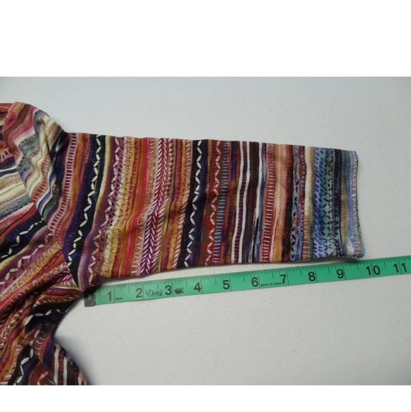 Peruvian Connection S Monserrato Maxi Long Viscose Stretch Dress Angled Slit - Picture 8 of 10